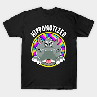 Cute Hippo Has Been Hipponotized - Funny Hippo Lover T-Shirt